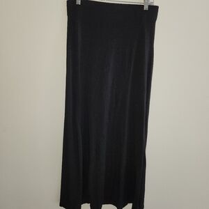 DKNY Long black jersey skirt